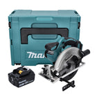 Makita DSS 611 T1J Akku Handkreissäge 18 V 165 mm + 1x Akku 5,0 Ah + Makpac - ohne Ladegerät