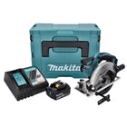Makita DSS 611 RG1J Cordless Circular Saw 18 V 165 mm + 1x rechargeable battery 6.0 Ah + charger + Makpac
