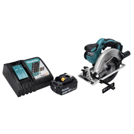 Makita DSS 611 RM1 Scie circulaire manuelle sans fil 18 V 165 mm + 1x batterie 4,0 Ah + chargeur