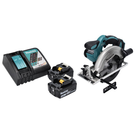 Makita DSS 611 RM scie circulaire portative sans fil 18 V 165 mm + 2x batterie 4,0 Ah + chargeur