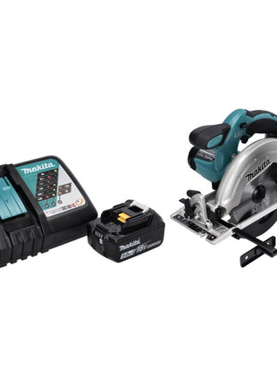 Makita DSS 611 RT1 Scie circulaire sans fil 18 V 165 mm + 1x Batterie 5,0 Ah + Chargeur