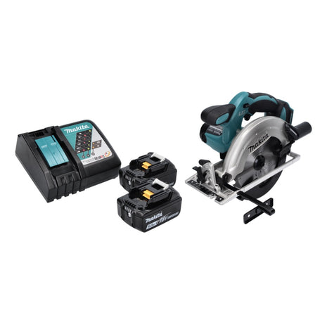 Sierra circular a batería Makita DSS 611 RT 18 V 165 mm + 2 baterías 5,0 Ah + cargador