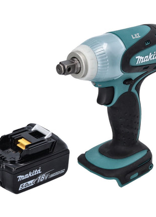 Makita DTW 251 T1 Atornillador de impacto inalámbrico 18 V 230 Nm 1/2" + 1x batería 5,0 Ah - sin cargador