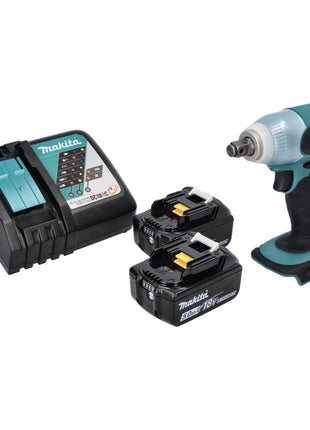 Makita DTW 251 RT Atornillador de impacto inalámbrico 18 V 230 Nm 1/2" + 2x baterías 5,0 Ah + cargador