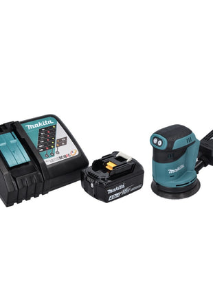 Makita DBO 180 RM1 Akku Exzenterschleifer 18 V 125 mm + 1x Akku 4,0 Ah + Ladegerät - Toolbrothers