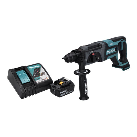 Makita DHR 241 RT1 cordless hammer drill 18 V 2.0 J SDS plus + 1x rechargeable battery 5.0 Ah + charger