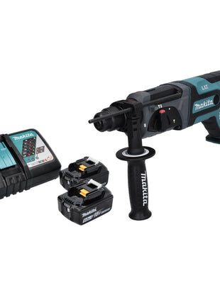 Makita DHR 241 RT Akku Bohrhammer 18 V 2,0 J SDS plus + 2x Akku 5,0 Ah + Ladegerät