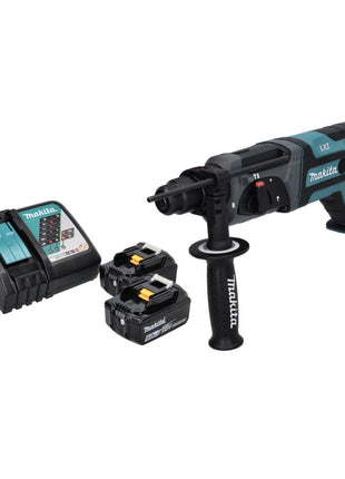 Taladro percutor inalámbrico Makita DHR 241 RG 18 V 2,0 J SDS plus + 2x baterías 6,0 Ah + cargador