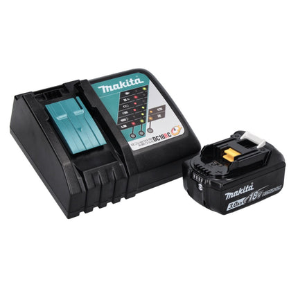 Taladro percutor a batería Makita DHR 243 RF1J 18 V 2,0 J SDS plus sin escobillas + 1x batería 3,0 Ah + cargador + Makpac