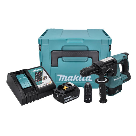 Makita DHR 243 RT1J Perforateur sans fil 18 V 2,0 J SDS plus Brushless + 1x Batterie 5,0 Ah + Chargeur + Makpac