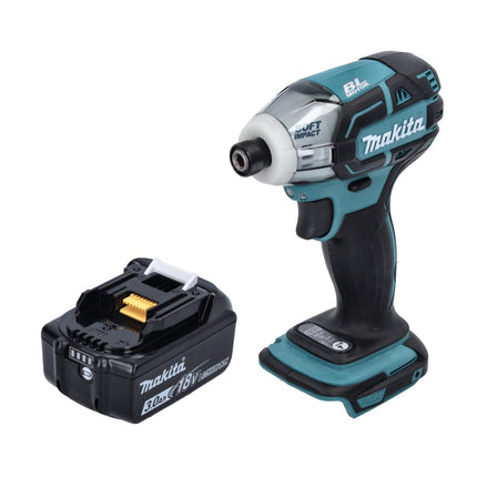 Makita DTS 141 F1 cordless impulse screwdriver 18 V 40 Nm 1/4" brushless + 1x rechargeable battery 3.0 Ah - without charger