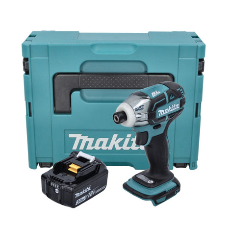 Makita DTS 141 F1J destornillador de impulso inalámbrico 18 V 40 Nm 1/4" sin escobillas + 1x batería 3,0 Ah + Makpac - sin cargador