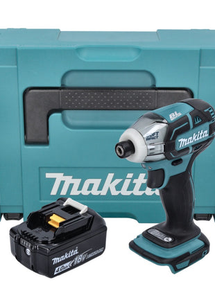 Makita DTS 141 M1J akumulatorowa wkrętarka impulsowa 18 V 40 Nm 1/4" bezszczotkowa + 1x akumulator 4,0 Ah + Makpac - bez ładowarki