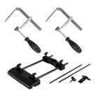 Makita guide rail adapter ( 194579-2 ) + 2x screw clamp ( 194385-5 ) for router RP DRT