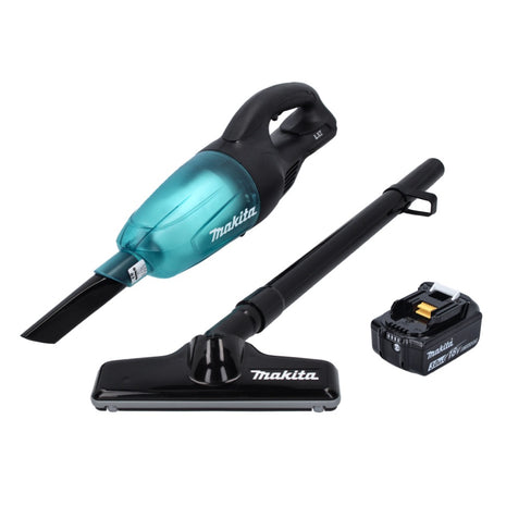 Aspirador a batería Makita DCL 180 F1 B 18 V negro + 1x batería 3,0 Ah - sin cargador