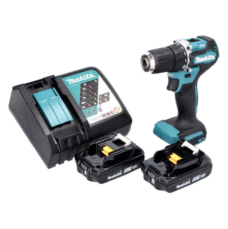 Trapano avvitatore a batteria Makita DDF 487 RA 18 V 40 Nm senza spazzole + 2x batteria ricaricabile 2,0 Ah + caricabatterie