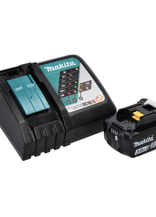 Clavadora con cabezal de batería Makita DBN 500 RF1J 18 V 15-50 mm + 1x batería 3,0 Ah + cargador + Makpac