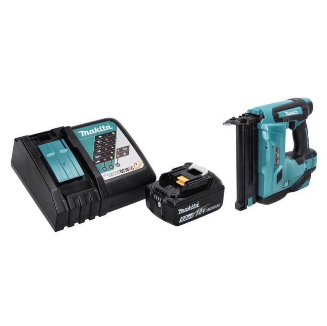 Makita DBN 500 RT1 18 V Chiodatrice a batteria - 15-50 mm + 1x batteria 5,0 Ah + caricatore
