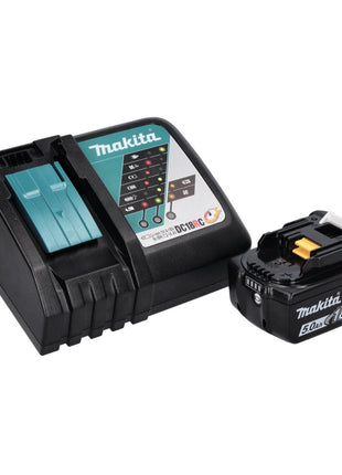 Makita DBN 500 RT1 Cloueur sans fil 18 V - 15-50 mm + 1x Batterie 5,0 Ah + Chargeur