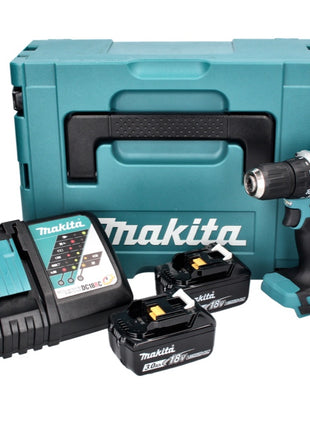 Makita DDF 487 RFJ Akku Bohrschrauber 18 V 40 Nm Brushless + 2x Akku 3,0 Ah + Ladegerät + Makpac - Toolbrothers