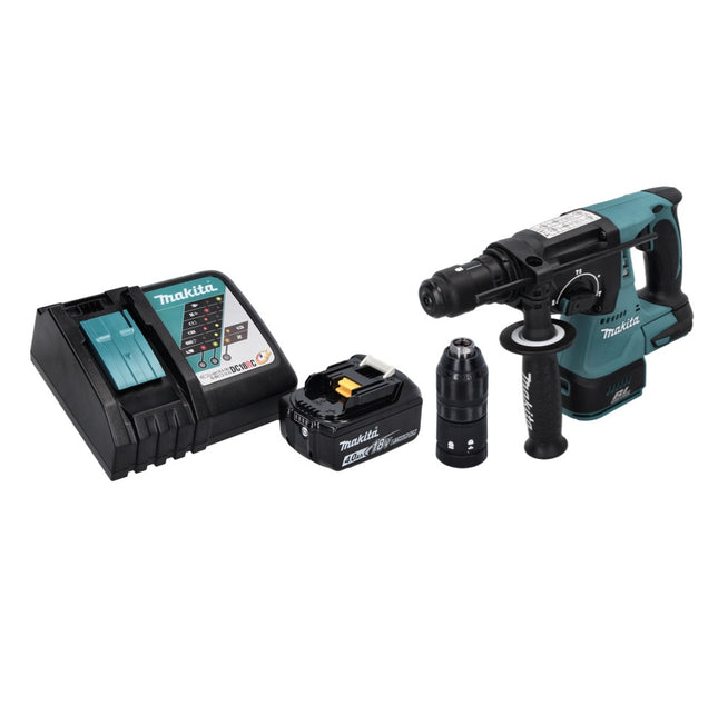 Makita DHR 243 RM1 cordless hammer drill 18 V SDS plus brushless + 1x rechargeable battery 4.0 Ah + charger