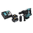 Taladro percutor a batería Makita DHR 243 RM 18 V SDS plus Brushless + 2x batería 4.0 Ah + cargador