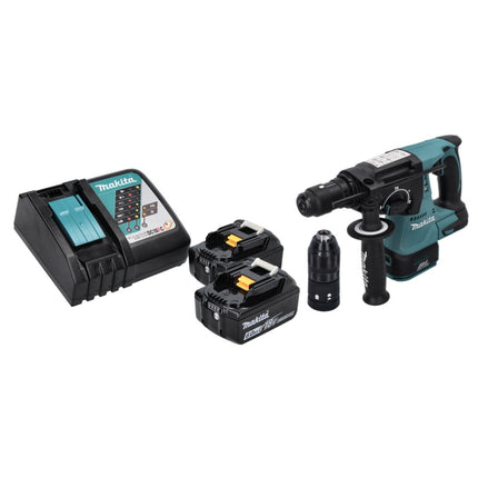 Makita DHR 243 RG Akku Bohrhammer 18 V SDS plus Brushless + 2x Akku 6,0 Ah + Ladegerät