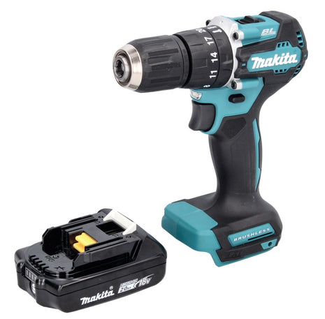 Makita DHP 487 A1 trapano a percussione a batteria 18 V 40 Nm senza spazzole + 1x batteria ricaricabile 2,0 Ah - senza caricabatteria