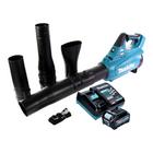 Makita UB 001 GD101 Souffleur de feuilles sans fil 40 V max. Brushless + 1x Batterie 2,5 Ah + Chargeur