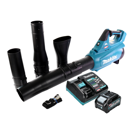 Soplador de hojas a batería Makita UB 001 GM101 40 V máx. Sin escobillas + 1x batería 4,0 Ah + cargador