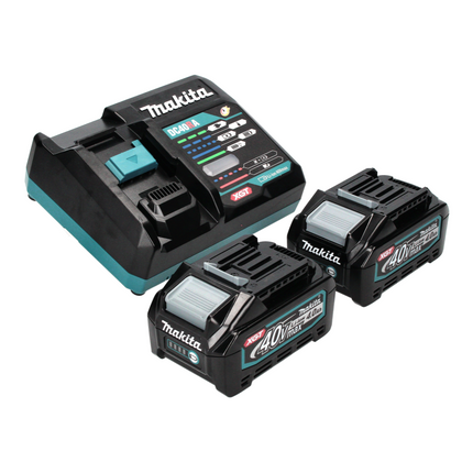 Makita UB 001 GM201 Souffleur de feuilles à batterie 40 V max. Brushless + 2x batterie 4,0 Ah + chargeur