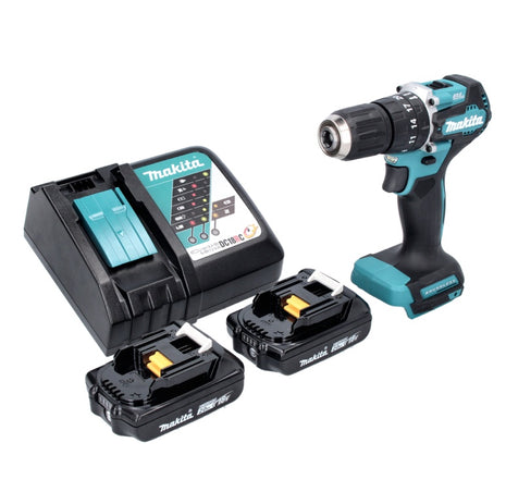 Makita DHP 487 RA cordless impact drill 18 V 40 Nm brushless + 2x rechargeable battery 2.0 Ah + charger