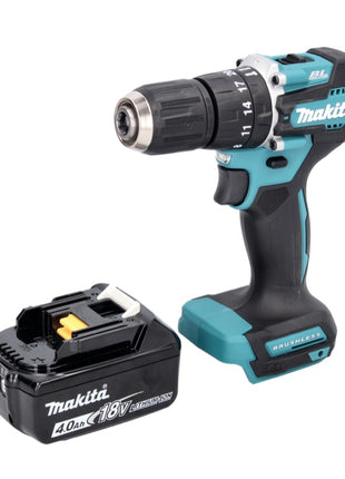 Makita DHP 487 M1 Akku Schlagbohrschrauber 18 V 40 Nm Brushless + 1x Akku 4,0 Ah - ohne Ladegerät - Toolbrothers