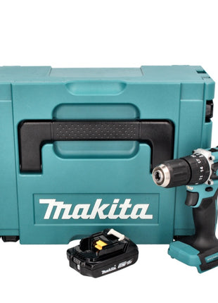 Makita DHP 487 A1J Perceuse-visseuse à percussion sans fil 18 V 40 Nm brushless + 1x Batterie 2,0 Ah + Makpac - sans chargeur