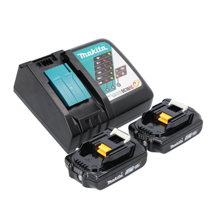 Taladro de percusión sin cable Makita DHP 487 RAJ 18 V 40 Nm sin escobillas + 2x batería recargable 2,0 Ah + cargador + Makpac