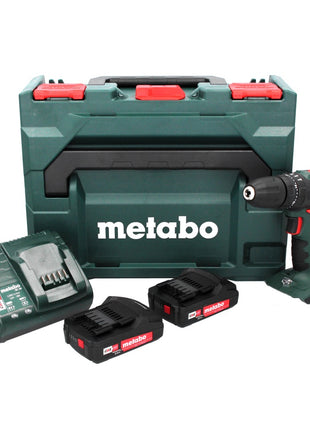 Metabo SB 18 Akku Schlagbohrschrauber 18 V 48 Nm ( 602245560 ) + 2x Akku 2,0 Ah + Ladegerät + metaBOX - Toolbrothers