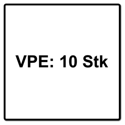 Disco de lijado de láminas Metabo, disco dentado P120 125 mm 22,23 mm (10 x 623154000) para amoladoras angulares
