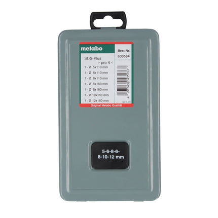 Metabo SDS-plus Pro 4 juego de brocas 7 piezas (630584000) Ø 5 / 6 / 6 / 8 / 8 / 10 / 12