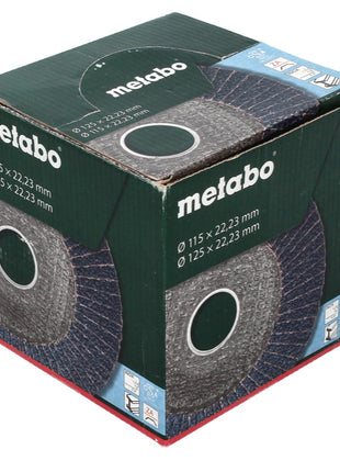 Metabo Plateau abrasif à lamelles P 120 - 125 mm - 22,23 mm pour meuleuse d'angle (20x 623154000)