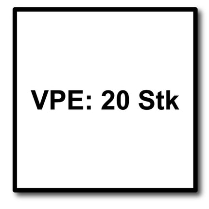 Disco de lijado de láminas Metabo, disco dentado P 80 125 mm 22,23 mm (20 x 623149000) para amoladoras angulares
