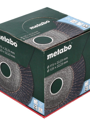 Metabo Lamellenschleifteller Fächerscheibe P 80 125 mm 22,23 mm  ( 20 x 623149000 ) für Winkelschleifer