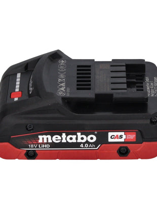 Set básico Metabo 18 V LiHD + 2x batería 4,0 Ah + cargador ASC 55 + metaBOX