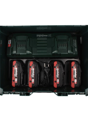 Metabo 18 V LiHD Basis Set + 4x Akku 4,0 Ah + ASC 145 DUO Ladegerät + metaBOX