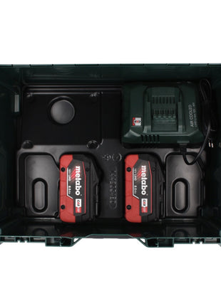 Set básico Metabo 18 V LiHD + 2x batería 8,0 Ah + cargador ASC 55 + metaBOX