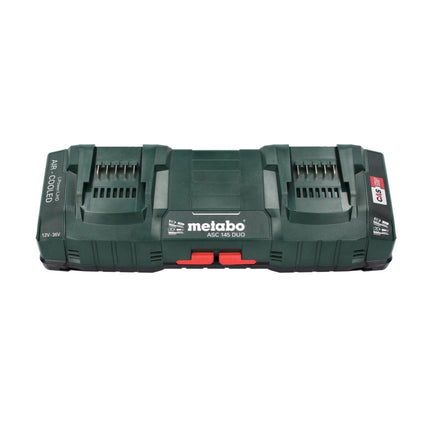 Set básico Metabo 18 V LiHD + 4x baterías 8,0 Ah + cargador ASC 145 DUO + ​​metaBOX