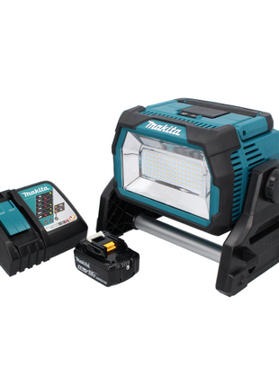 Makita DML 809 RM1 Projecteur de chantier LED sur batterie 18 V 10 000 lm + 1x batterie 4,0 Ah + chargeur