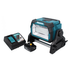 Makita DML 809 RT1 Projecteur de chantier LED sans fil 18 V 10000 lm + 1x batterie 5,0 Ah + chargeur