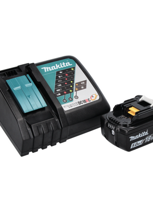 Makita DML 809 RT1 Foco de construcción LED con batería 18 V 10000 lm + 1x batería 5,0 Ah + cargador