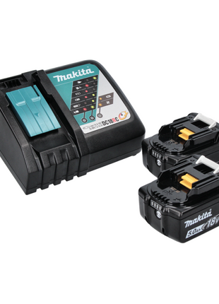 Makita DML 809 RT Foco de construcción LED con batería 18 V 10000 lm + 2x baterías 5,0 Ah + cargador