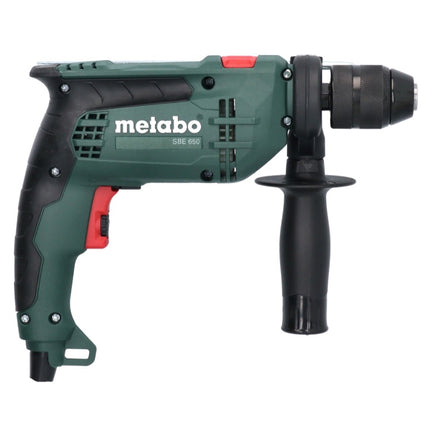 Metabo SBE 650 Set Trapano a percussione 320 W 10 Nm ( 600742870 ) + Set di 79 punte per avvit./forat. + Valigetta
